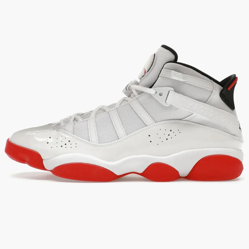Jordan 6 Rings White University Red Black