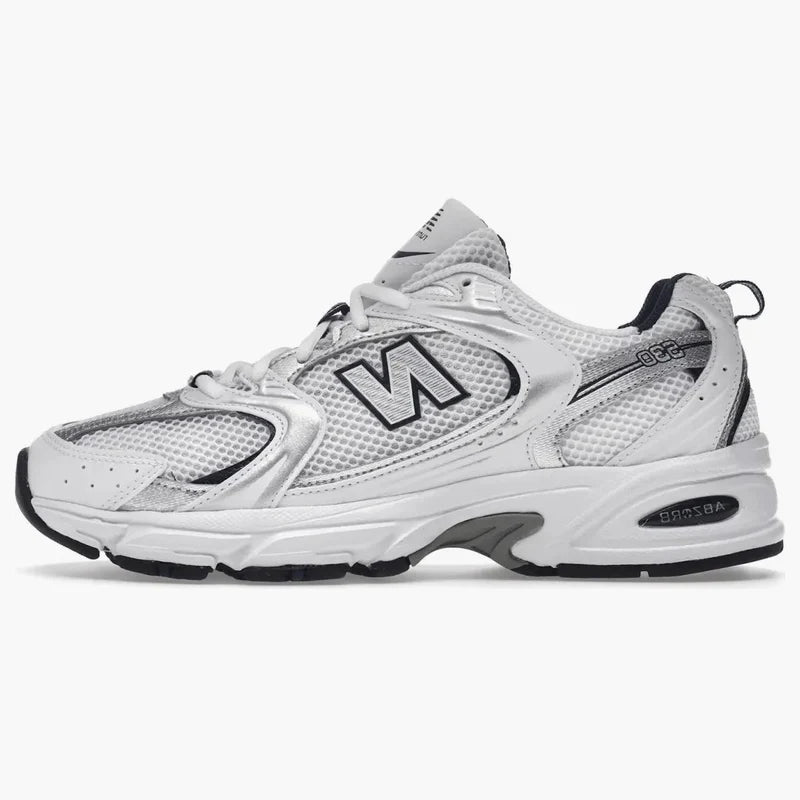 New Balance 530 White Silver Navy