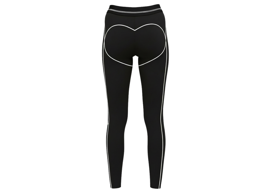 Legging taille haute 7/8 Alo Yoga Airbrush Heart Throb Noir/Blanc