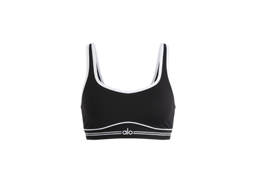 Alo Yoga Airbrush Heart Throb Bra Black