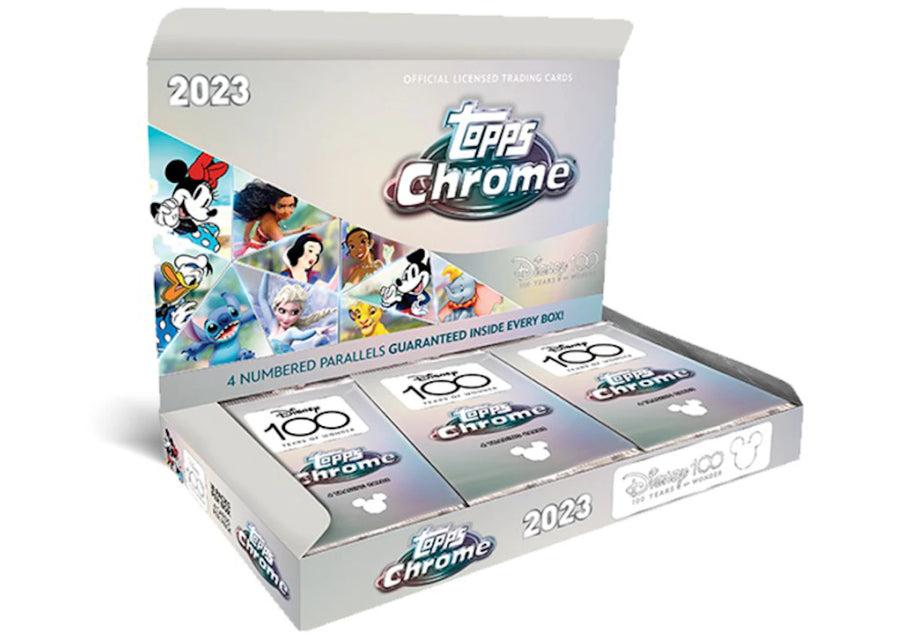 Boîte de collection Topps Disney 100 Chrome 2023