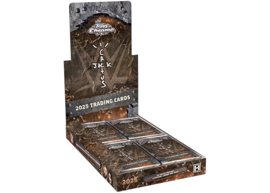 Coffret collector WWE Wrestling Jack Jack Travis Scott Edition 2025 Topps Chrome x Cactus