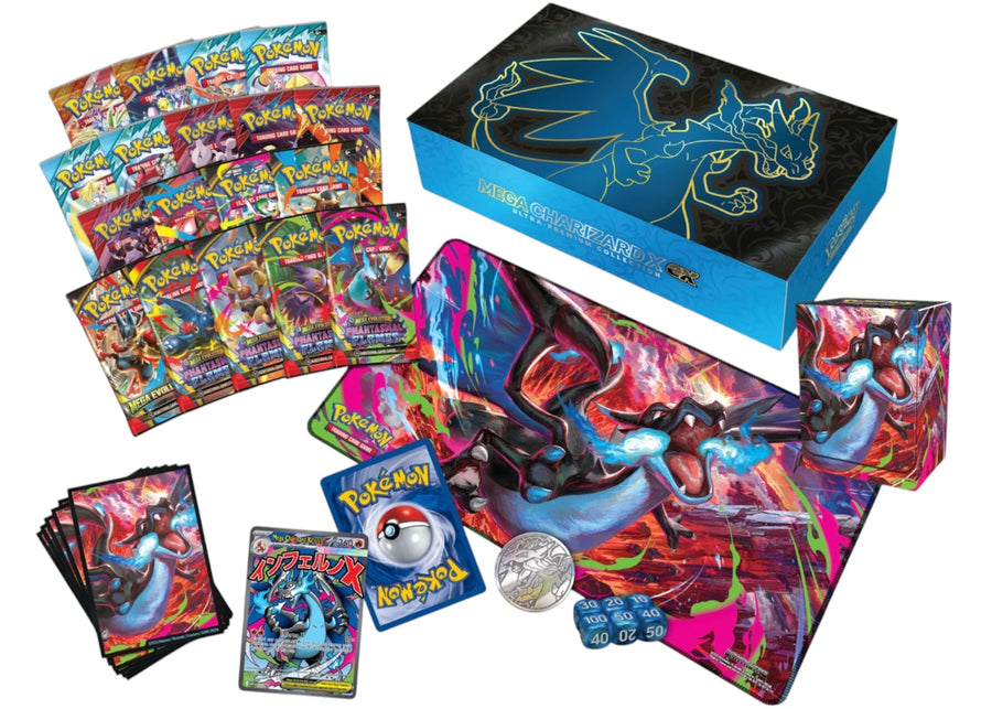 2025 Pokémon Mega Evolution Charizard X ex Ultra-Premium Collection 2x Lot
