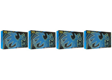 Lot de 4 cartes Pokémon Mega Evolution Charizard X ex Ultra-Premium Collection 2025