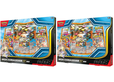 Lot de 2 boîtes Pokémon Mega Evolution Mega Kangaskhan ex (2025)