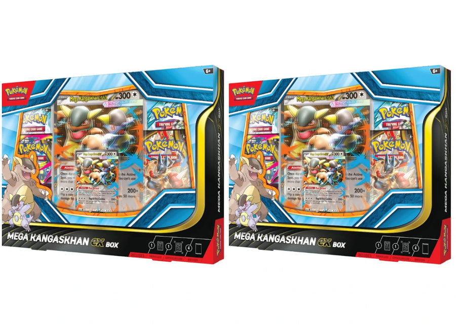 2025 Pokémon Mega Evolution Mega Kangaskhan ex Box 2x Lot