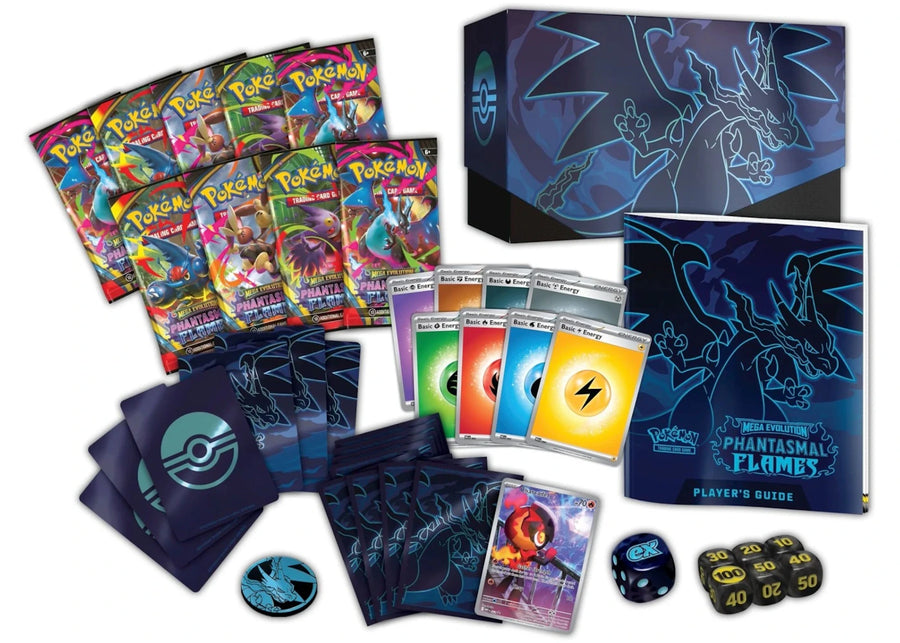 Coffret Dresseur d'élite Pokémon Center Mega Evolution Flammes Fantasmagoriques 2025