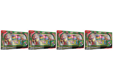 Lot de 4 cartes Pokémon Mega Evolution Venusaur ex Premium Collection 2025
