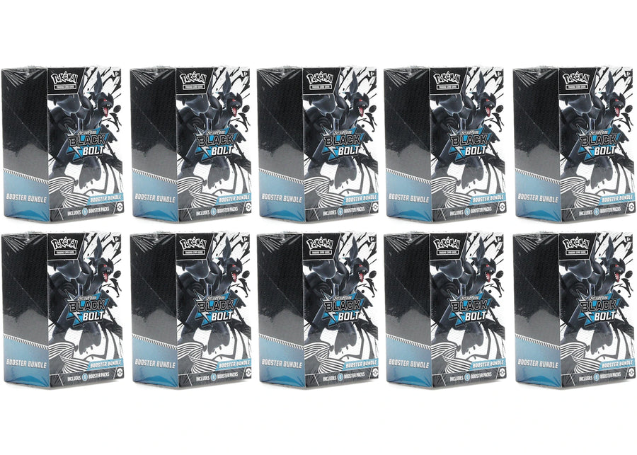 2025 Pokémon Scarlet & Violet Black Bolt Booster Bundle 10x Lot