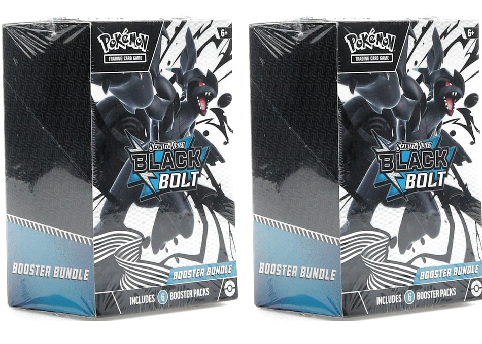 2025 Pokémon Scarlet & Violet Black Bolt Booster Bundle 2x Lot