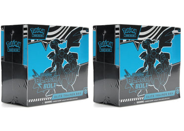 Lot de 2 coffrets Dresseur d'élite Pokémon Écarlate et Violette Black Bolt (2025)