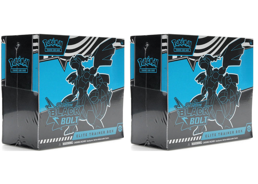 Lot de 2 coffrets Dresseur d'élite Pokémon Écarlate et Violette Black Bolt (2025)