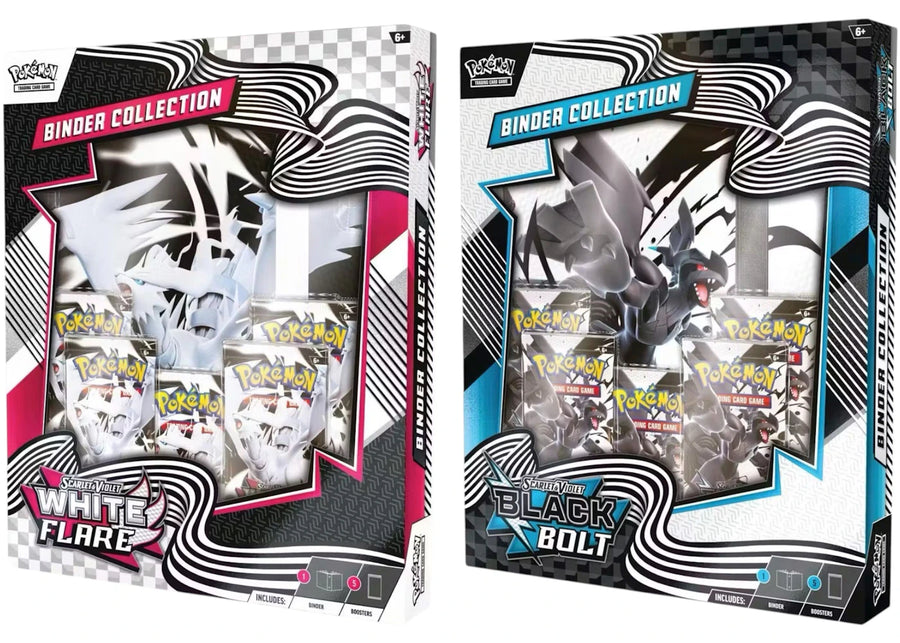 2025 Pokémon Scarlet & Violet Black Bolt & White Flare Binder Collection