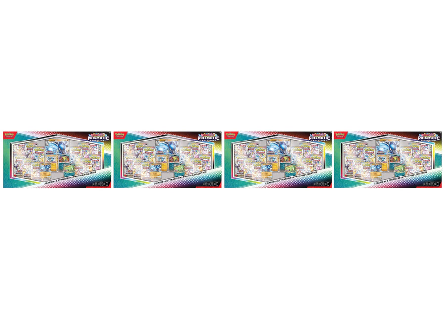 2025 Pokémon Scarlet & Violet Prismatic Evolutions Lucario ex & Tyranitar ex Premium Collection (Sam's Club Exclusive) 4x Lot