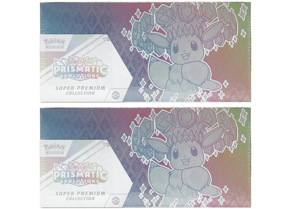 2025 Pokémon Scarlet & Violet Prismatic Evolutions Super Premium Collection 2x Lot