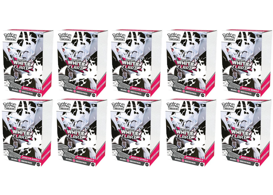 2025 Pokémon Scarlet & Violet White Flare Booster Bundle 10x Lot