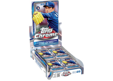 Boîte de collection Topps Chrome Baseball 2025