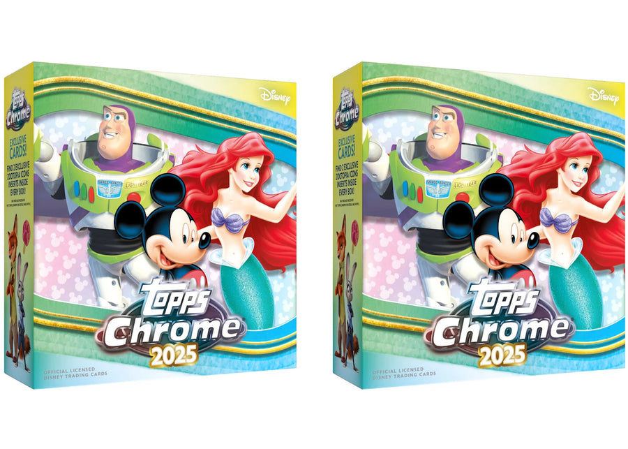 Lot de 2 boîtes géantes Topps Chrome Disney 2025