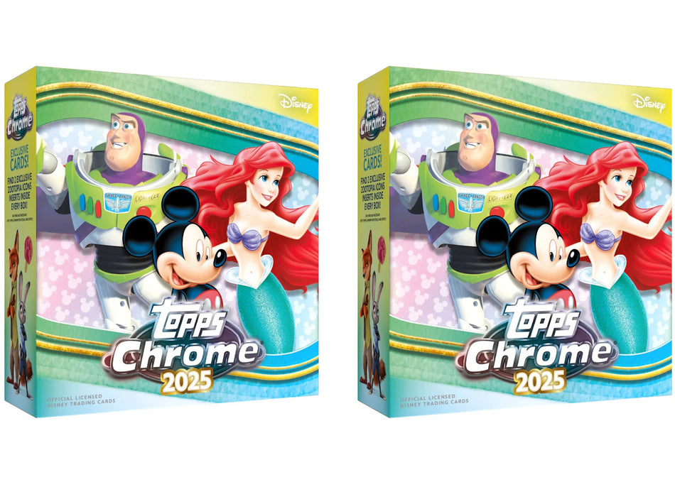 2025 Topps Chrome Disney Mega Box 2x Lot