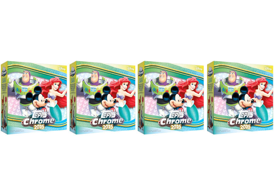 Lot de 4 boîtes géantes Topps Chrome Disney 2025