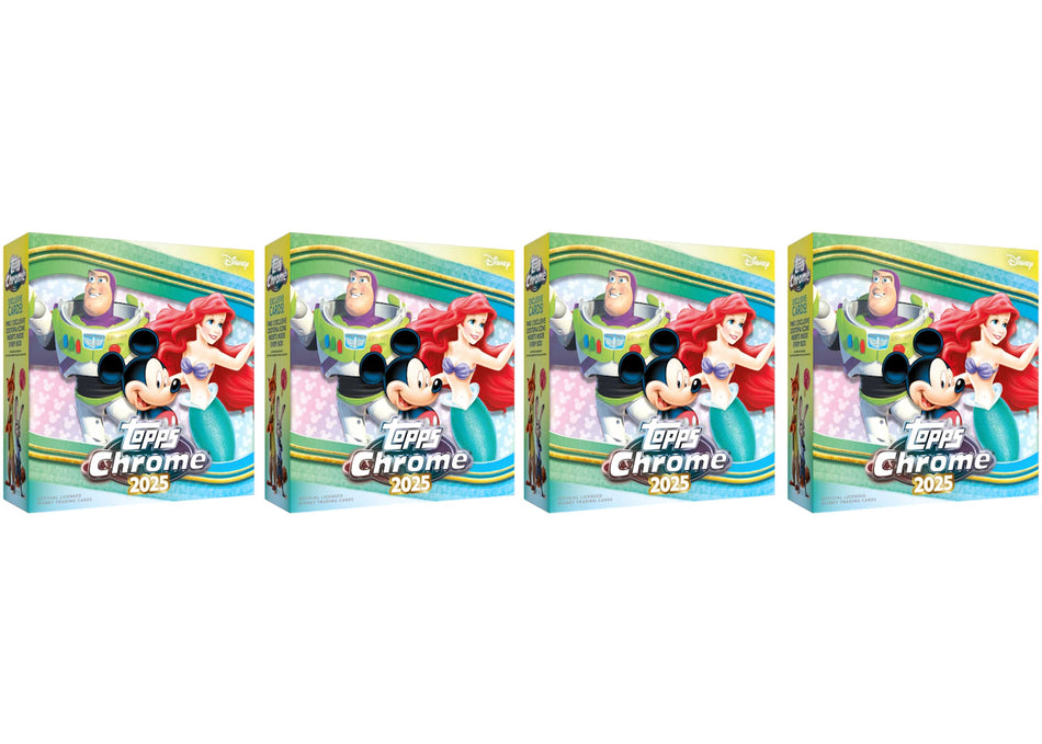 2025 Topps Chrome Disney Mega Box 4x Lot
