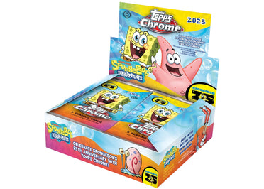 Coffret collector Topps Chrome Bob l'éponge 25e anniversaire (2025)