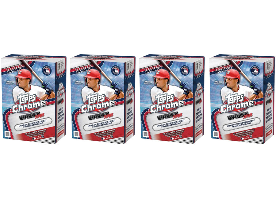 Lot de 4 boîtes de baseball Topps Chrome Update Series 2025