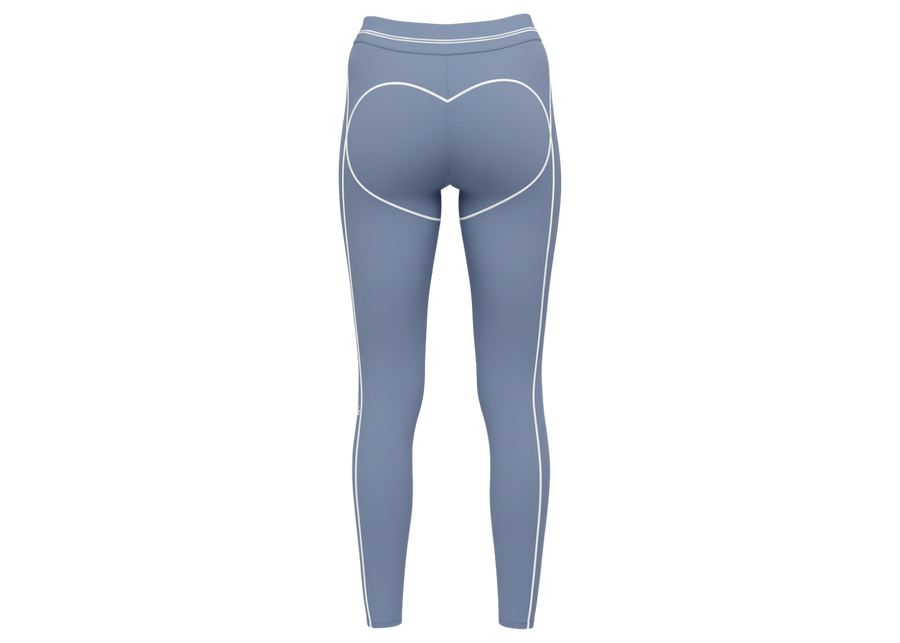 Alo Yoga Airbrush High-Waist 7/8 Heart Throb Legging Winter Frost/White