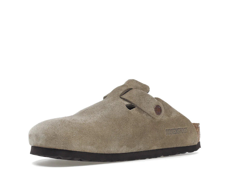 Birkenstock Boston Soft Footbed Suede Taupe