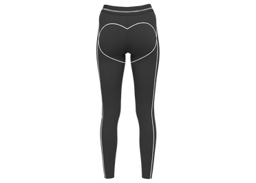 Alo Yoga Airbrush High-Waist 7/8 Heart Throb Legging Anthracite/White