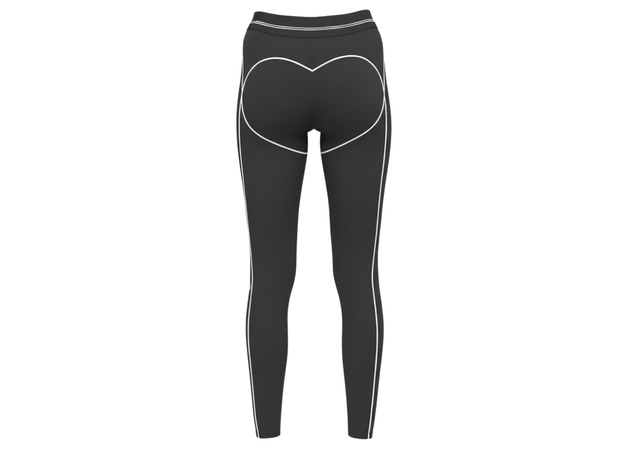 Legging 7/8 taille haute Alo Yoga Airbrush Heart Throb Anthracite/Blanc