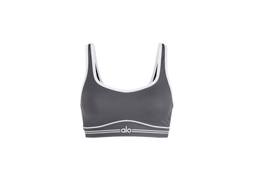 Alo Yoga Airbrush Heart Throb Bra Anthracite