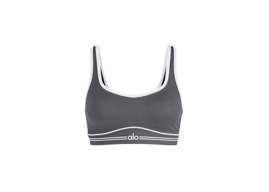 Soutien-gorge Alo Yoga Airbrush Heart Throb Anthracite
