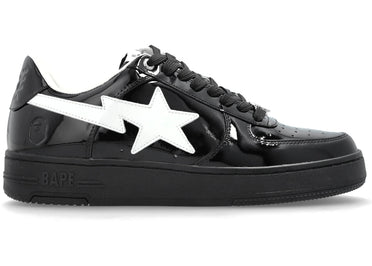 A Bathing Ape Bape Sta #1 Black White Patent Leather