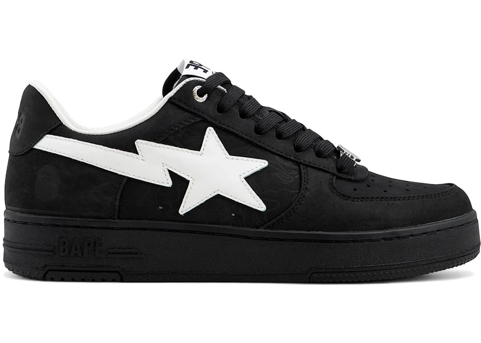 A Bathing Ape Bape Sta #4 Black White