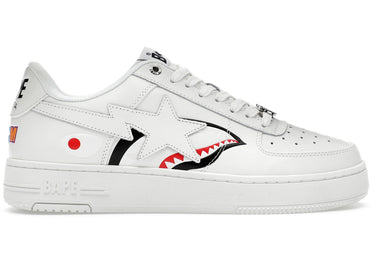 A Bathing Ape Bape Sta Low Shark Pack White