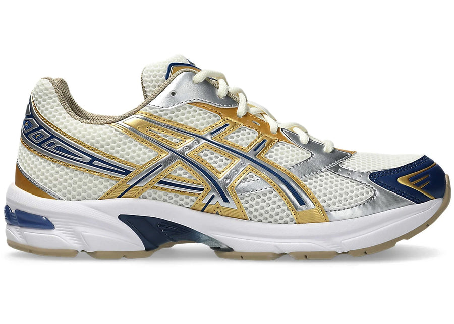 ASICS Gel-1130 Crème Argent Pur Or Bleu