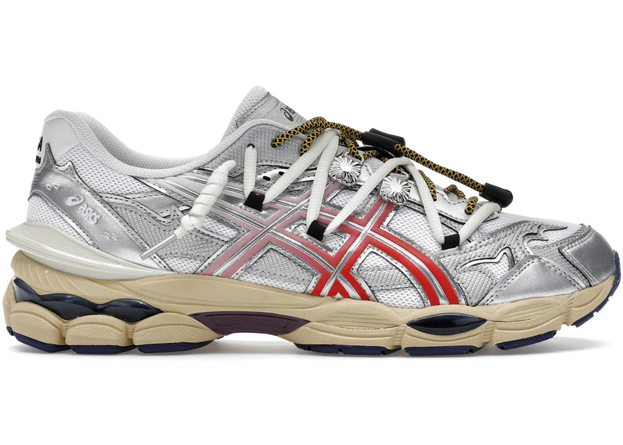 ASICS Gel-Cumulus 16 TOGA Blanc Rouge Argent Pur