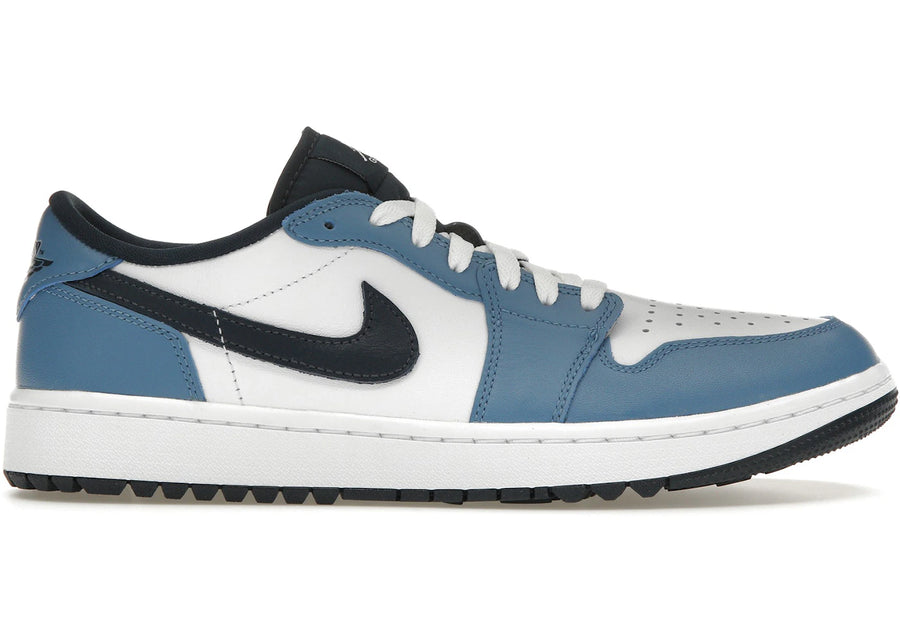 Jordan 1 Low Golf Blanc Tempête Égée