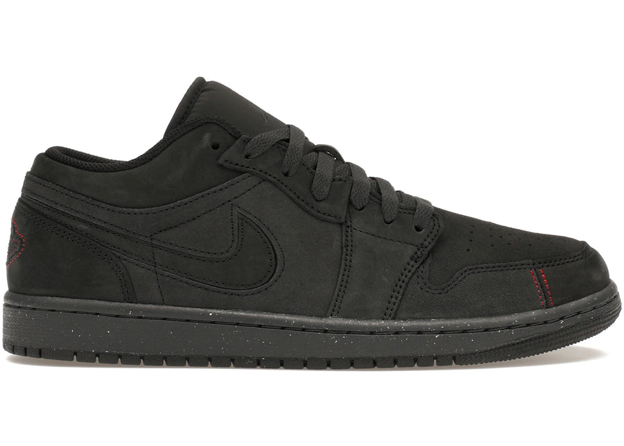 Jordan 1 Low SE Craft Gris fumé foncé Rouge universitaire