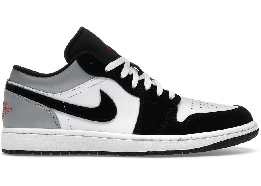 Jordan 1 Low SE White Fire Red Black Matte Silver