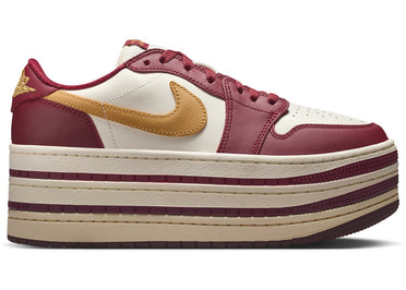 Jordan 1 Low Triple Stack Team Red Pale Ivory (Femme)