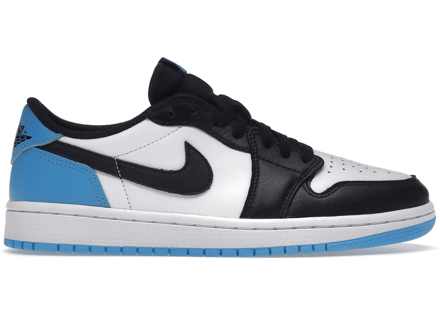 Jordan 1 Retro Low OG Noir Bleu Poudre Foncé (Femme)