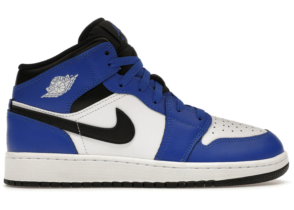 Jordan 1 Mid Game Royal White Black (GS)