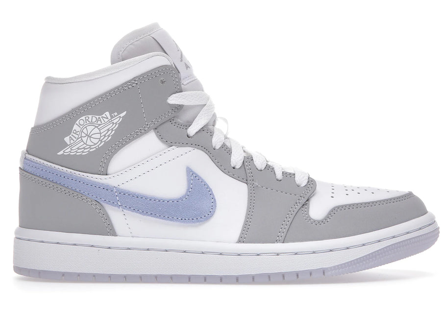 Jordan 1 Mid Wolf Gray Aluminum (Femme)