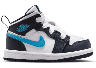 Jordan 1 Mid Obsidian Bleu Poudre Foncé (TD)