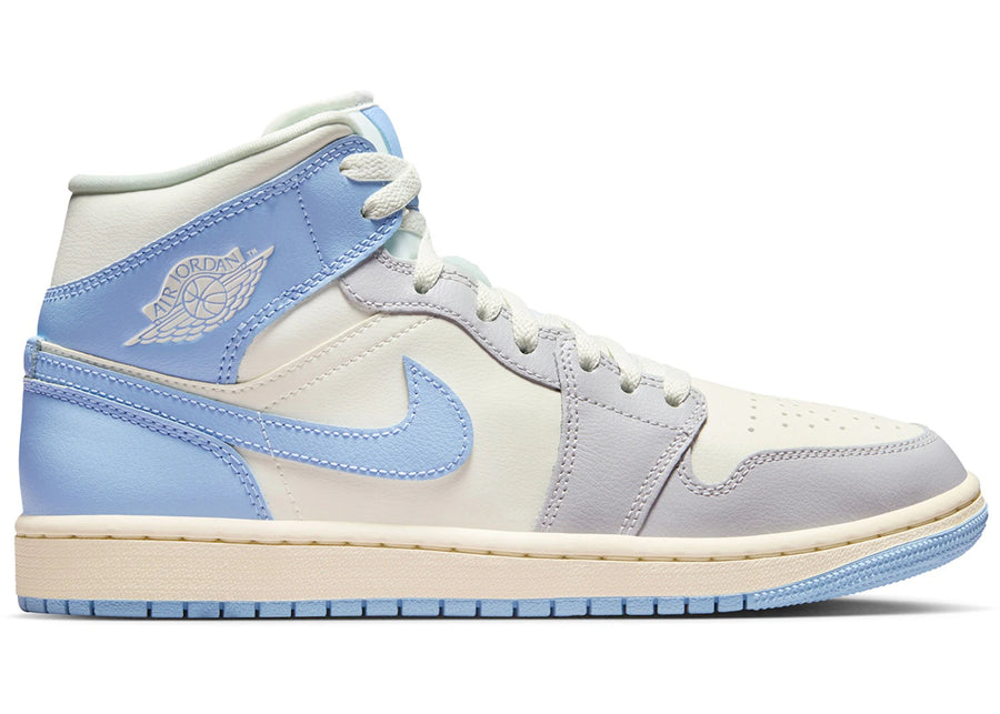 Jordan 1 Mid Psychic Blue Sail Coconut Milk (Women's)