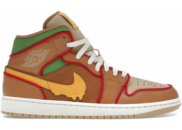 Jordan 1 Mid SE Cheeseburger