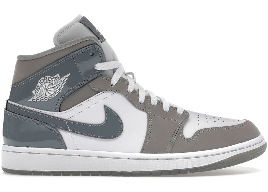 Jordan 1 Mid SE Blanc Gris moyen Gris froid