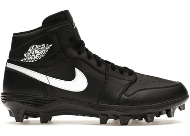 Jordan 1 Mid TD Cleat Black White